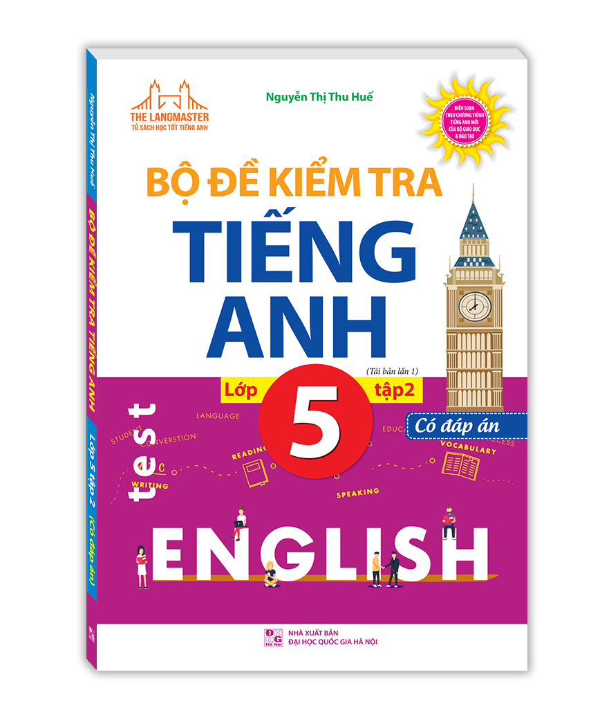 Sách - bộ đề kiểm tra tiếng anh lớp 5 tập 2 - có đáp án