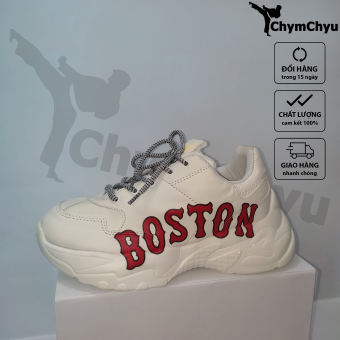 Giày MLB Boston Cao Cấp Nam, Nữ - Giày Thể Thao Sneaker MLB Màu Trắng