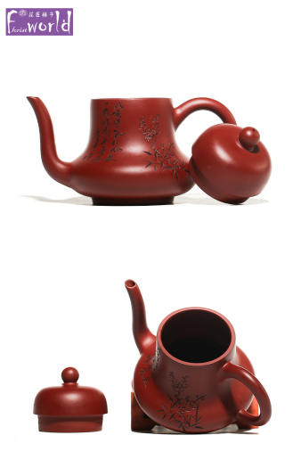 Ấm Trà Đất Sét Nghi Hưng 130Ml Ấm Trà Gốm Tráng Men Màu Đỏ Đậm Ấm Đất Sét Ấm Trà KungFu Trung Quốc Dụng Cụ Pha Trà Bộ Ấm FCH152