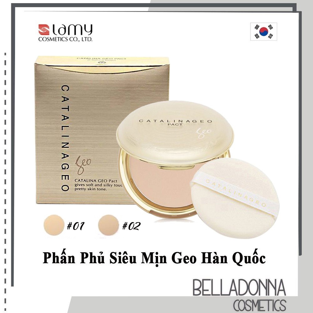 Phấn Phủ Siêu Mịn Dành Cho Mọi Loại Da Catalina Geo Golden Pact 22g