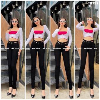 quần jean nữ đen ôm co dãn dày dặn TR727