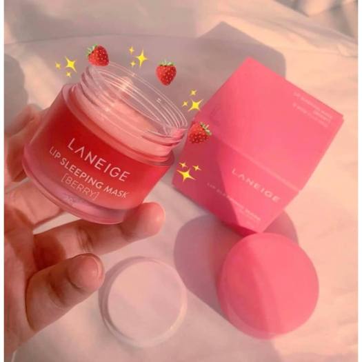 Mặt Nạ Ngủ Ủ Môi Laneige, Dưỡng Môi Laneige Lip Sleeping Mask Berry 20g [Chính Hãng] Giúp Môi Mịn Màng Căng Hồng