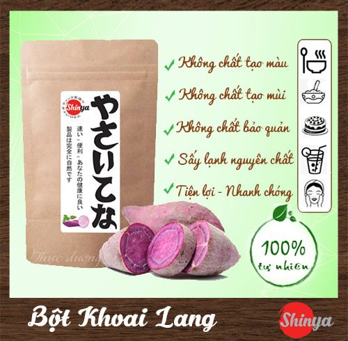 BỘT KHOAI LANG TÍM NGUYÊN CHẤT 500G