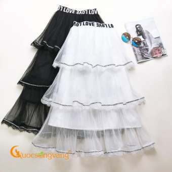 Chân váy dài xếp lớp đẹp chân váy nữ xếp tầng mã GLV095 Cuocsongvang