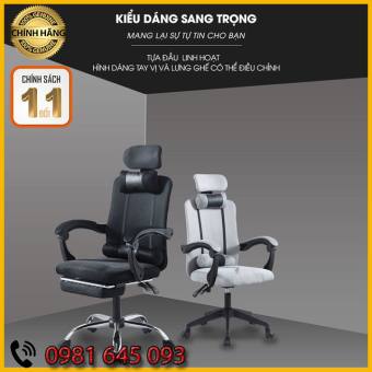 Ghế Xoay Văn Phòng Làm Việc Ngả Lưng Gác Chân Chống Mỏi Cao Cấp ( kèm gác chân)