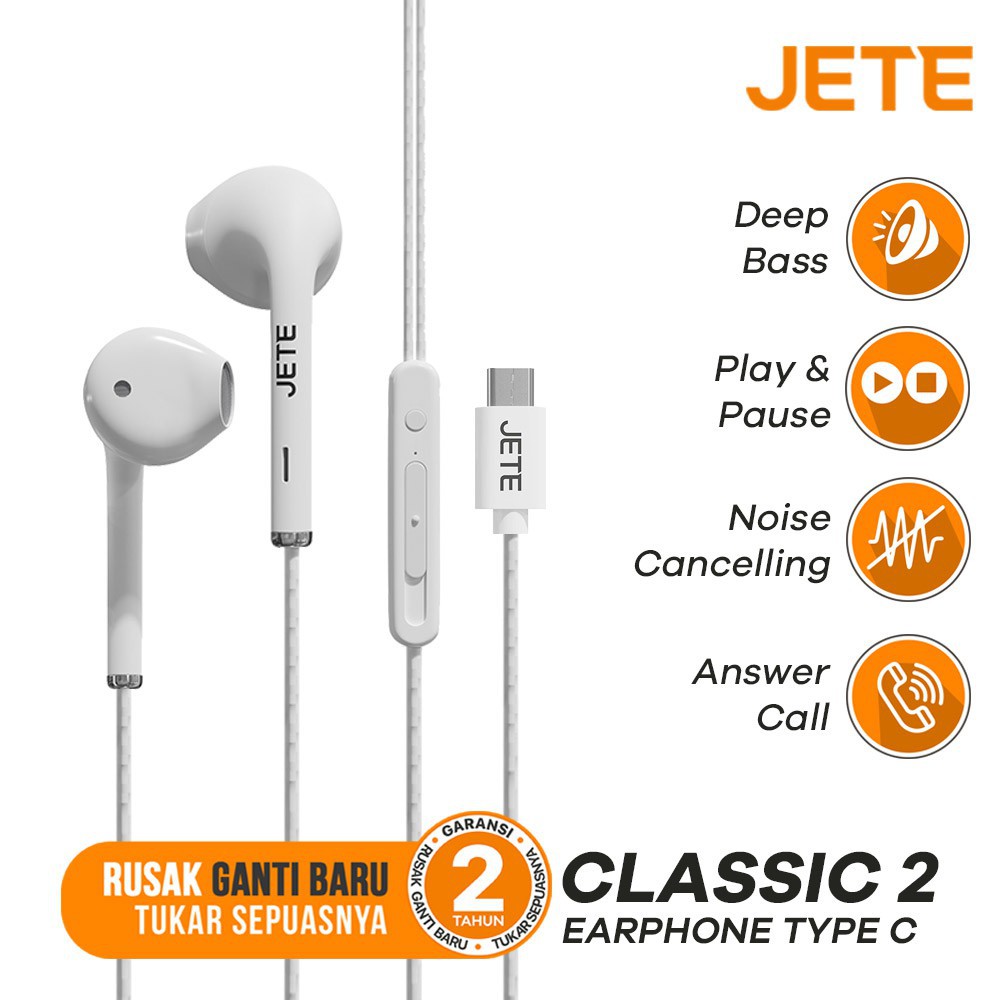 Headset Earphone JETE Classic 3 Garansi 2 Tahun Lazada Indonesia