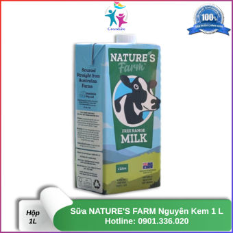 Sữa Úc- Sữa Tươi NATURE'S FARM Nguyên Kem 1L