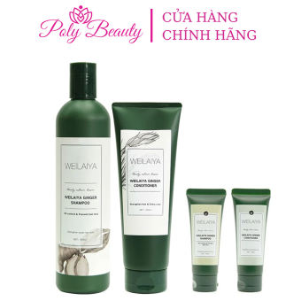 Dầu gội gừng Weilaiya, dầu gội Weileiya chính hãng kích thích mọc tóc nhanh dưỡng phục hồi tóc bóng mượt - Poly Beauty