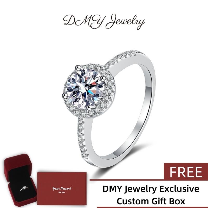 DMY Jewelry Diamond Ring/Diamond Ring For Women/Moisanite Ring/Moissanite Diamond Ring/Moissanite Jewelry/925 Silver Ring/Silver Ring Women/Moissanite Ring Gra/Moissanite Ring 0.5 Caret/2CT Moissanite Ring  Engagement Ring/Sunflower Ring