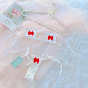 bộ đồ lót hình nơ cute  - cosplay sexy- KELLY WANG