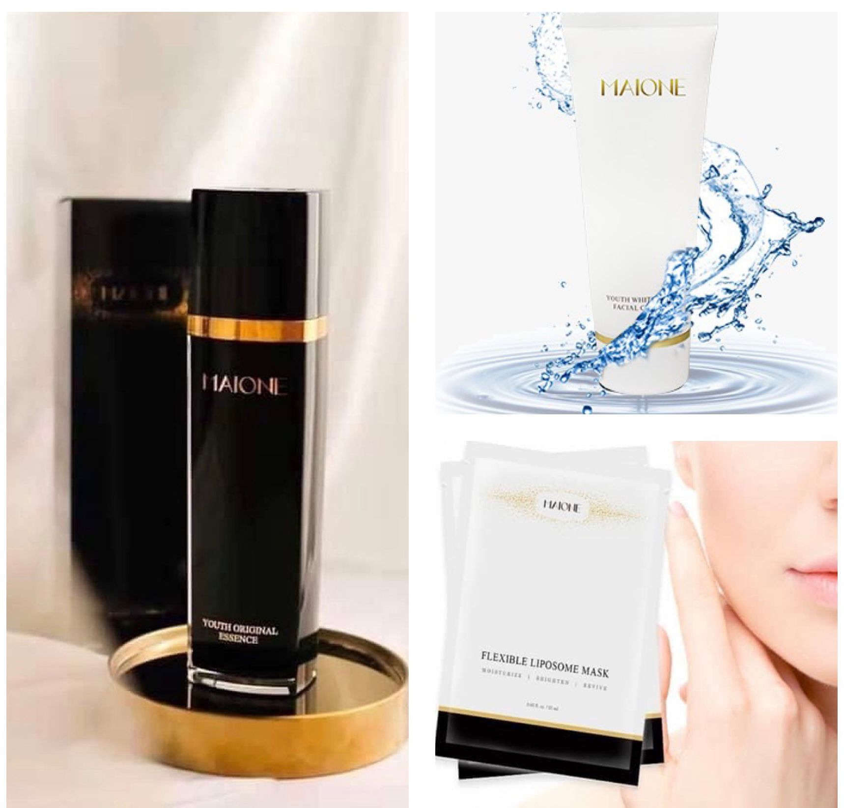 Buy 2 Get 1 Free Maione Advanced Youth Essence 100Ml + Cleanser