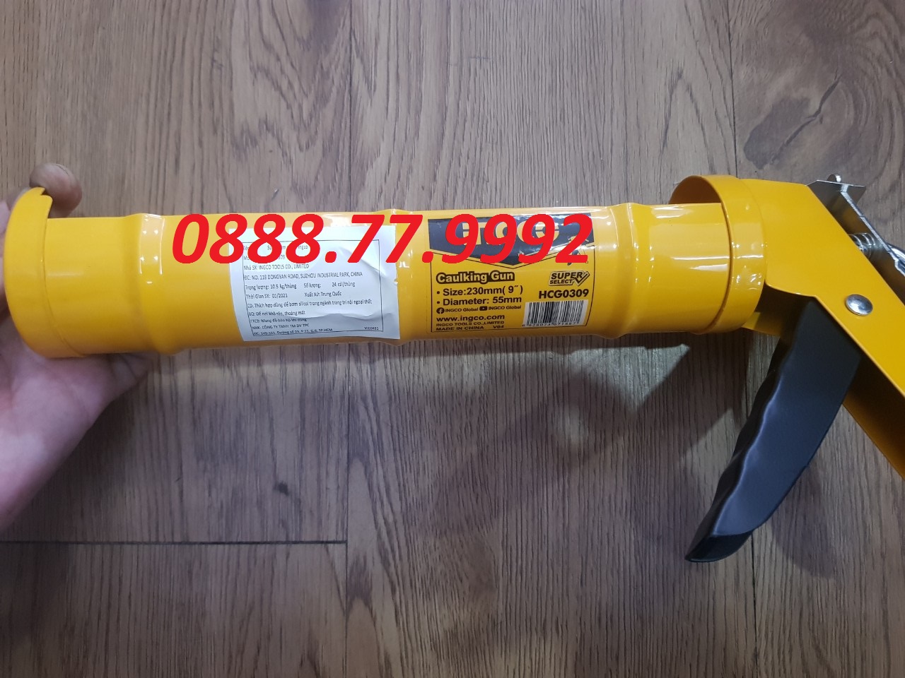 Dụng cụ bơm silicol 9" ingco hcg0309