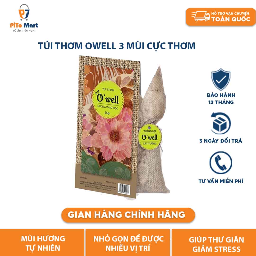 Túi thơm Owell thảo mộc, thảo nguyên, cà phê cực thơm.