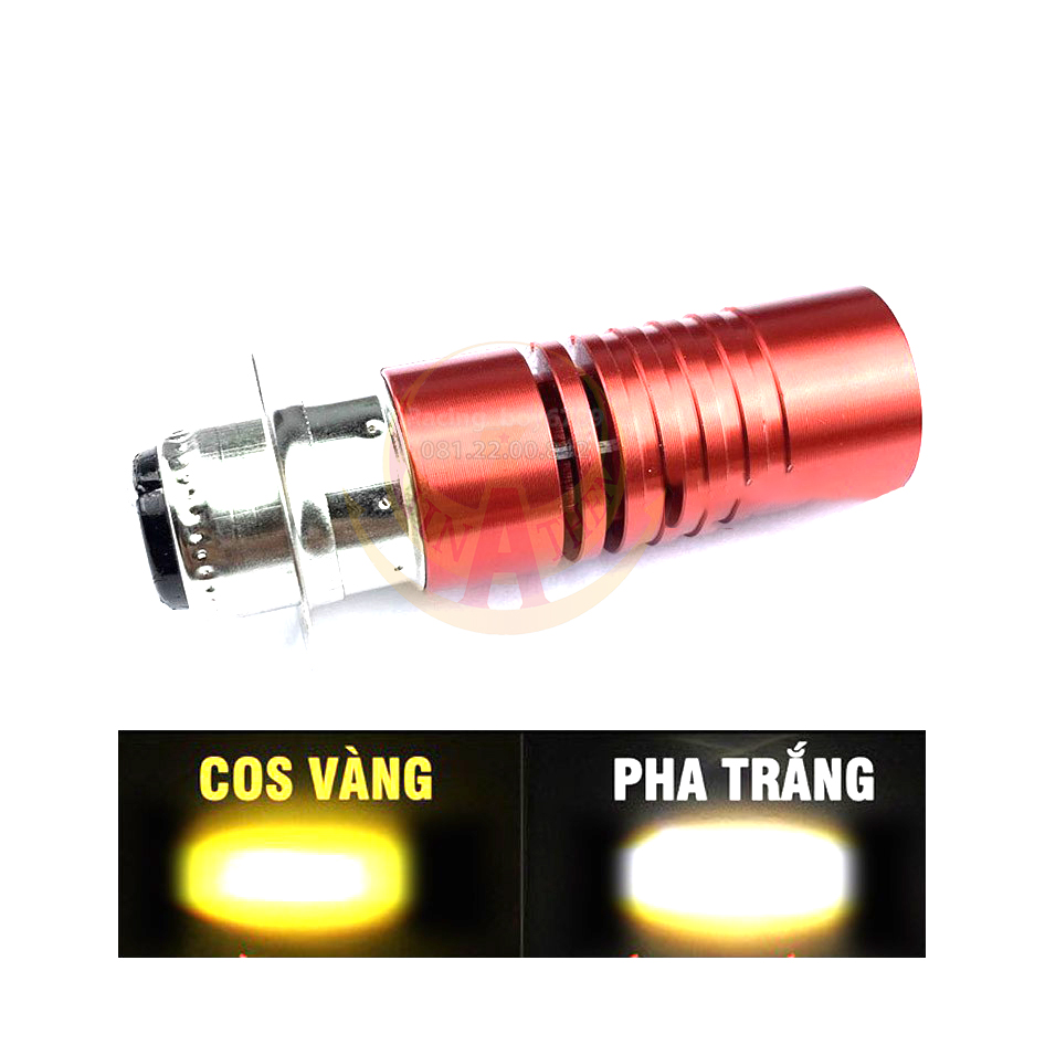 Đèn pha bi cầu m5 gắn xe máy đời cũ