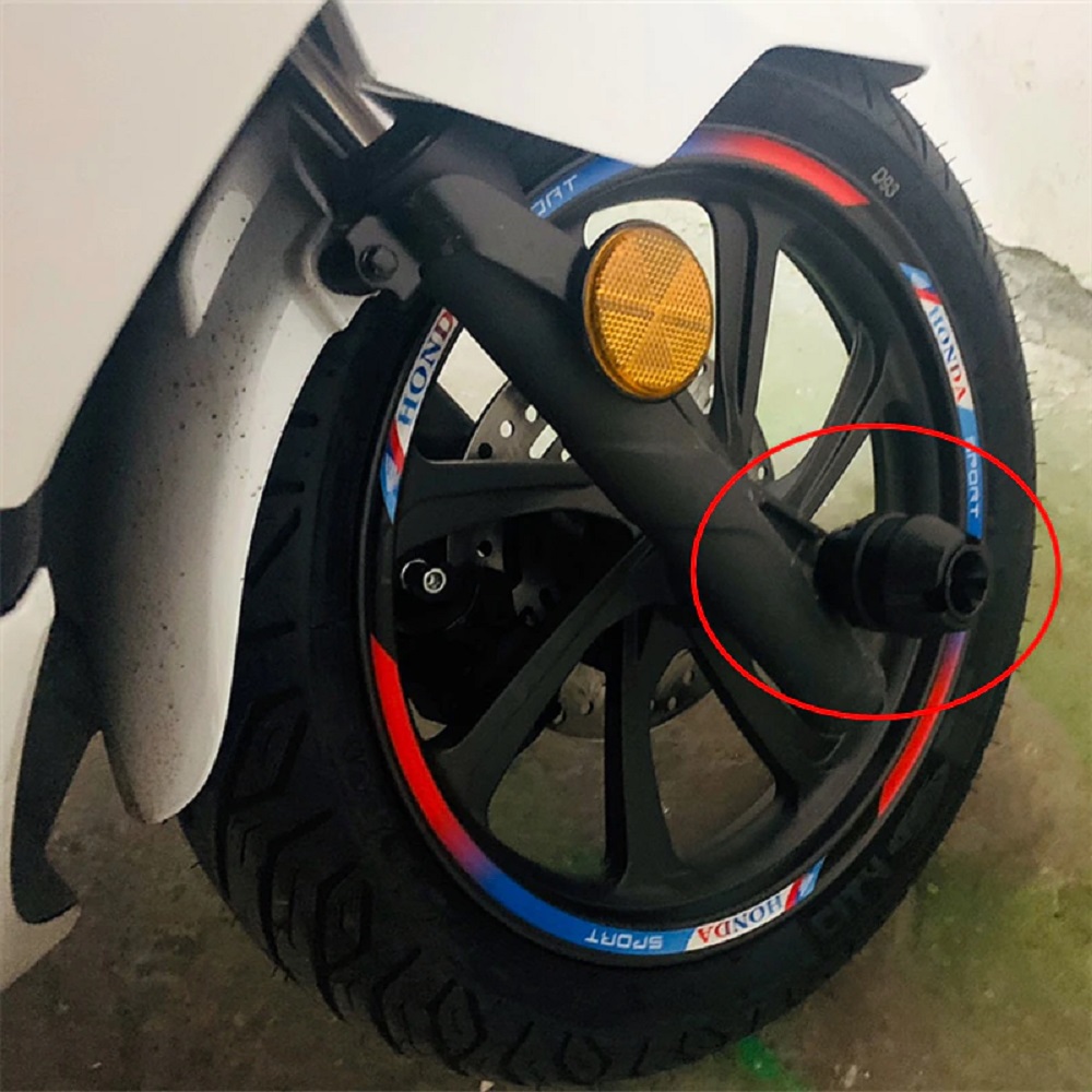 2 Pcs Aluminum Alloy Universal Motorcycles Falling Protector Explosion ...