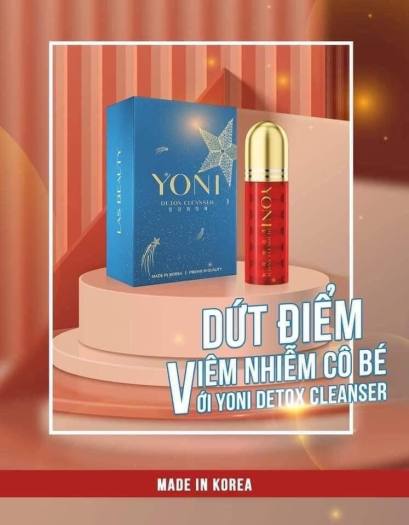 Viên đặt phụ khoa Yoni Detox Cleanser chính hãng Hàn Quốc