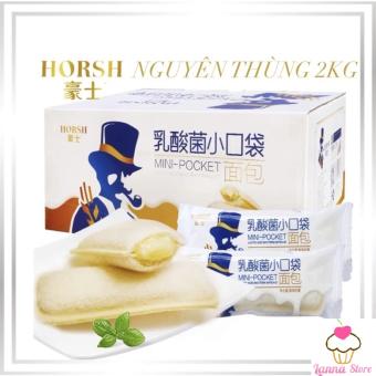 Thùng 2kg Bánh  SỮA CHUA HORSH ĐÀI LOAN (khoảng 85 cái) - Hàng về hàng tuần