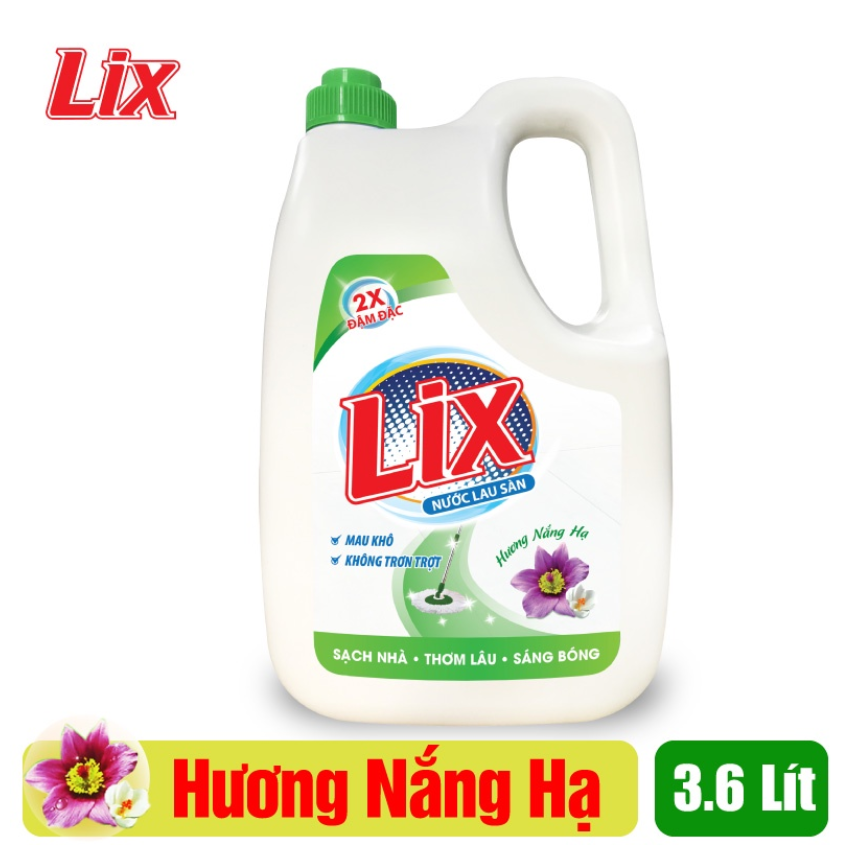 Nước lau sàn lix 3.6 lít hương nắng hạ