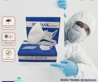 [HỘP 50C] KHẨU TRANG 3D MASK MASUJI CHÍNH HÃNG