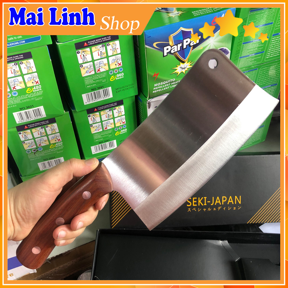 [HCM]Dao Chặt Xương Dao Chặt Gà Lưỡi Thép Cao Cấp Nhật Bản. Chất Liệu Cao Cấp Cầm Nặng Tay Độ Bền Cao.