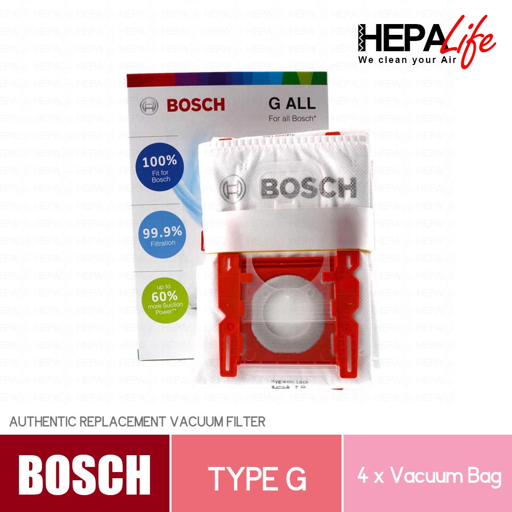 17003048 Vacuum Bags Type G (4 Pack) Bosch US