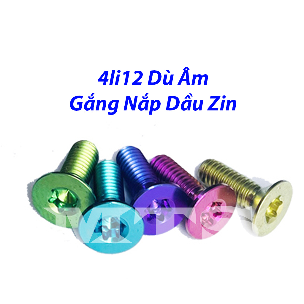 [HCM]ỐC Nắp Dầu Titan GR5 4li12 Dù Âm