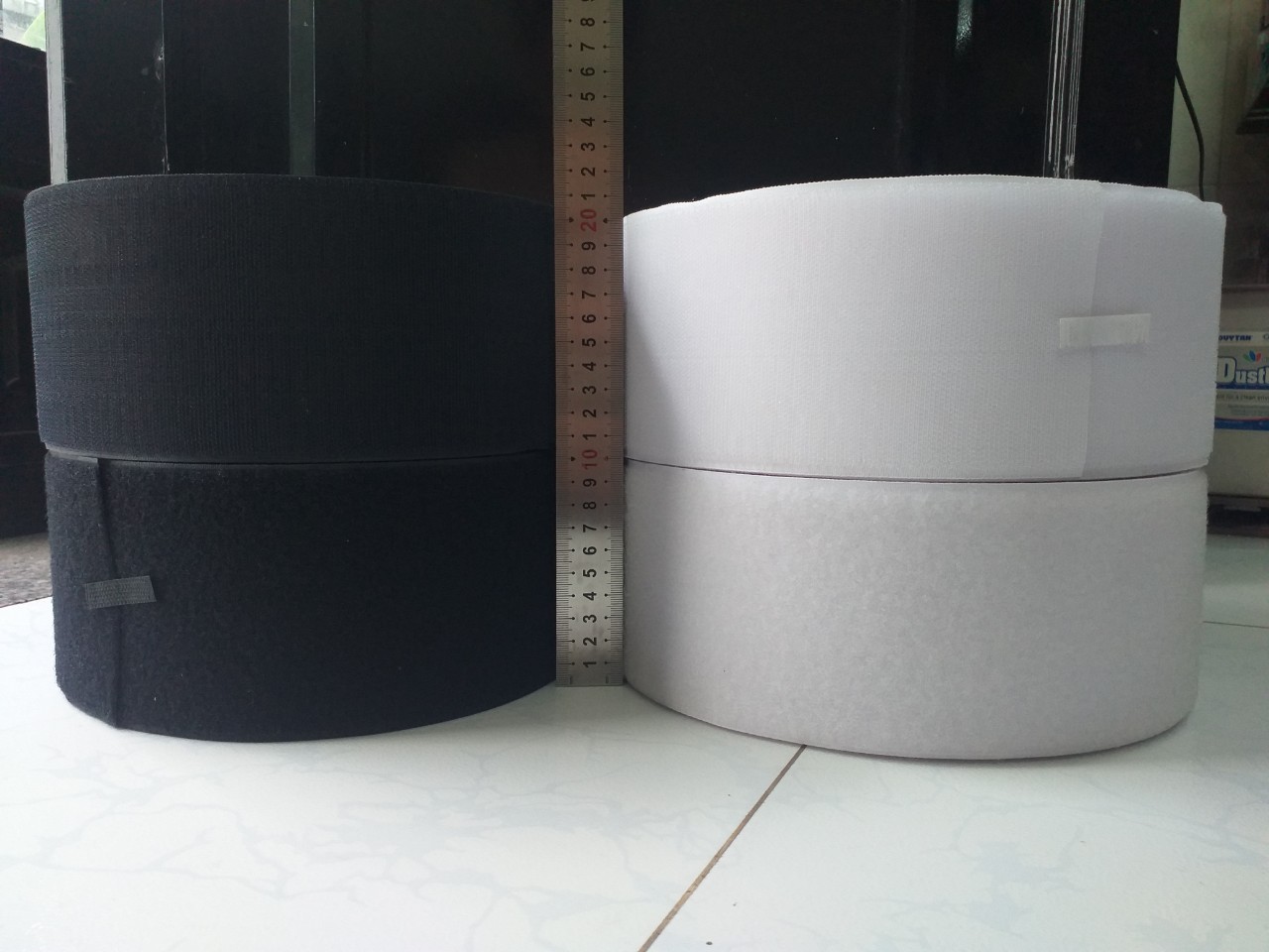 1 bộ 2 Mét Miếng dán vải 2 mặt dán giày túi xách - Velcro Dán Xé Băng gai dính khóa nhám gai không keo. Khổ rộng 10Cm, 5Cm.