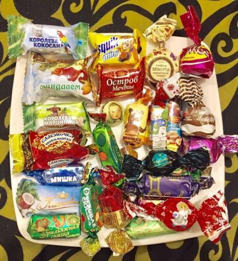 Kẹo Nga Mix 8 in 1 Socola Và Trái Cây 450gr