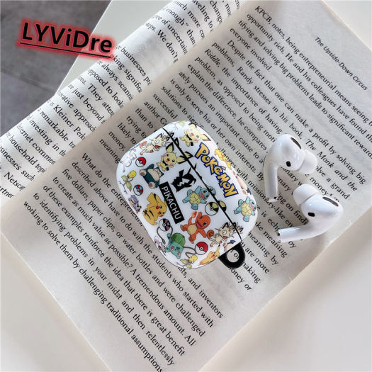 Quả Cầu Pokemon Pikachu Vẽ Tranh LYViDre Trường Hợp Quái Vật Nhỏ Túi Bọc Hộp Sạc Tai Nghe Không Dây Ốp Bảo Vệ Mềm Cho Apple AirPods Pro Vỏ AirPods 3 2 1