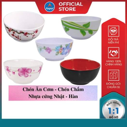 bát ăn cơm  nhựa Melamine cao cấp 11cm  chén ăn cơm Nhật Hàn  đẹp gia đình và nhà hàng shushi bộ chén bát đĩa tô tô nhựa ăn cơm
