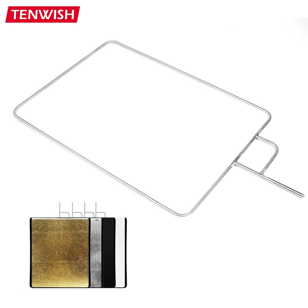 Tenwish Bảng Điều Khiển Cờ Bằng Thép Không Gỉ Tấm Phản Xạ Khung Khuếch Tán Vải Cho Thiết Bị Chụp Ảnh Video Studio