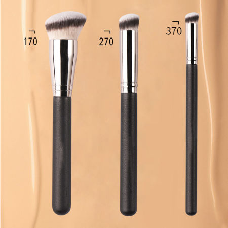 WOOLOVE Foundation Concealer Brush Set - Synthetic Hair Blending Brush