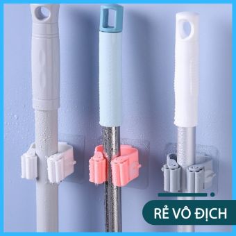 Móc Dán Tường Kẹp Chổi, Cây Lau Nhà Siêu Chịu Lực