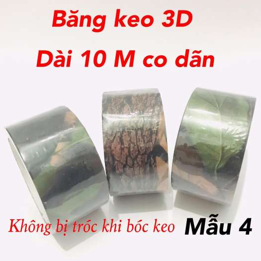 Băng keo ngụy trang 3D dài 10m màu cỏ úa đẹp