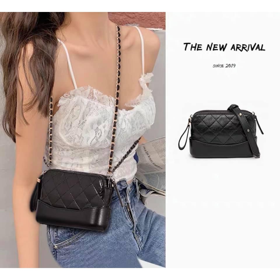 Túi đeo chéo túi đeo vai hobo ngọc trinh 2 khoá xịn xò