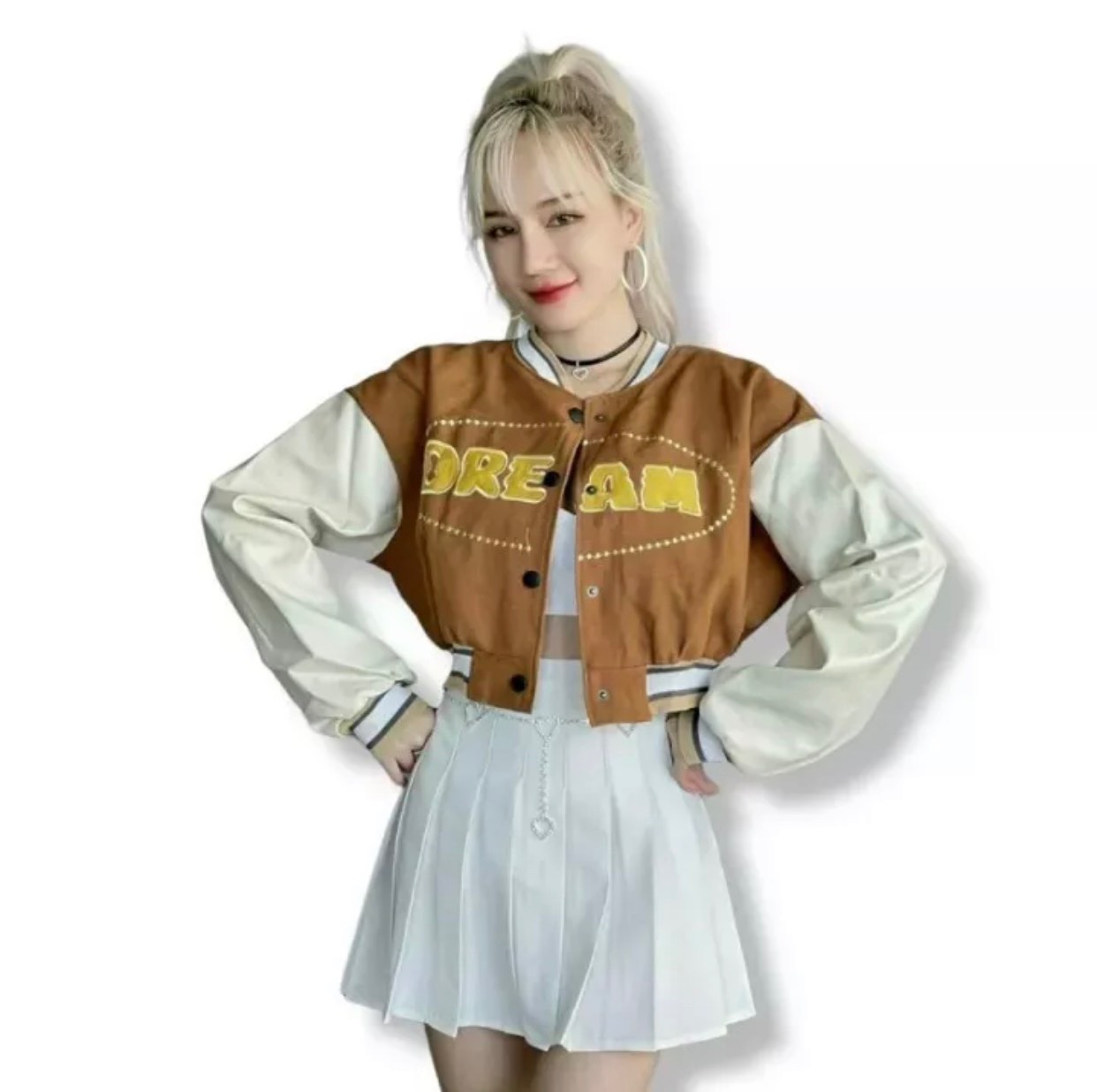 Áo khoác bomber nữ form lửng dream 2 lớp - tp456