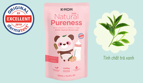 NƯỚC RỬA BÌNH & RAU QUẢ HỮU CƠ K-MOM HÀN QUỐC (TÚI 500ML)