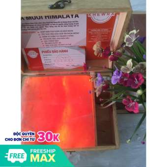 Hộp Massage chân đá muối Himalaya cong 5cm cao cấp (đá bao đẹp)