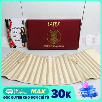 Đai nịt bụng latex 25 xương cao 29cm, đai nịt bụng giảm mỡ Chuẩn Hi Lạp