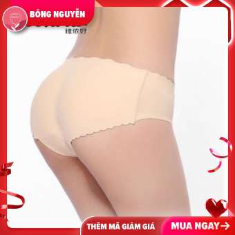 Quần lót độn mông, Quần nâng mông đúc su thông hơi cạp thấp (Thế giới đồ lót-Bông nguyễn)
