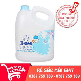 Nước giặt xả DNEE chuẩn Thái Lan 3000ml loại màu xanh dương [BÁCH HÓA 24]