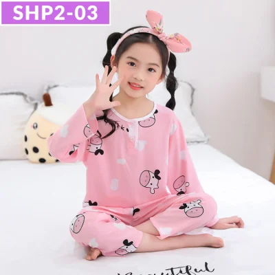 SG Seller / Silk Cotton Pyjamas Set / Boys and Girls / Kids / Children / Baby / Sleepwear / Nightwear / Pajamas / Series SHP (11)
