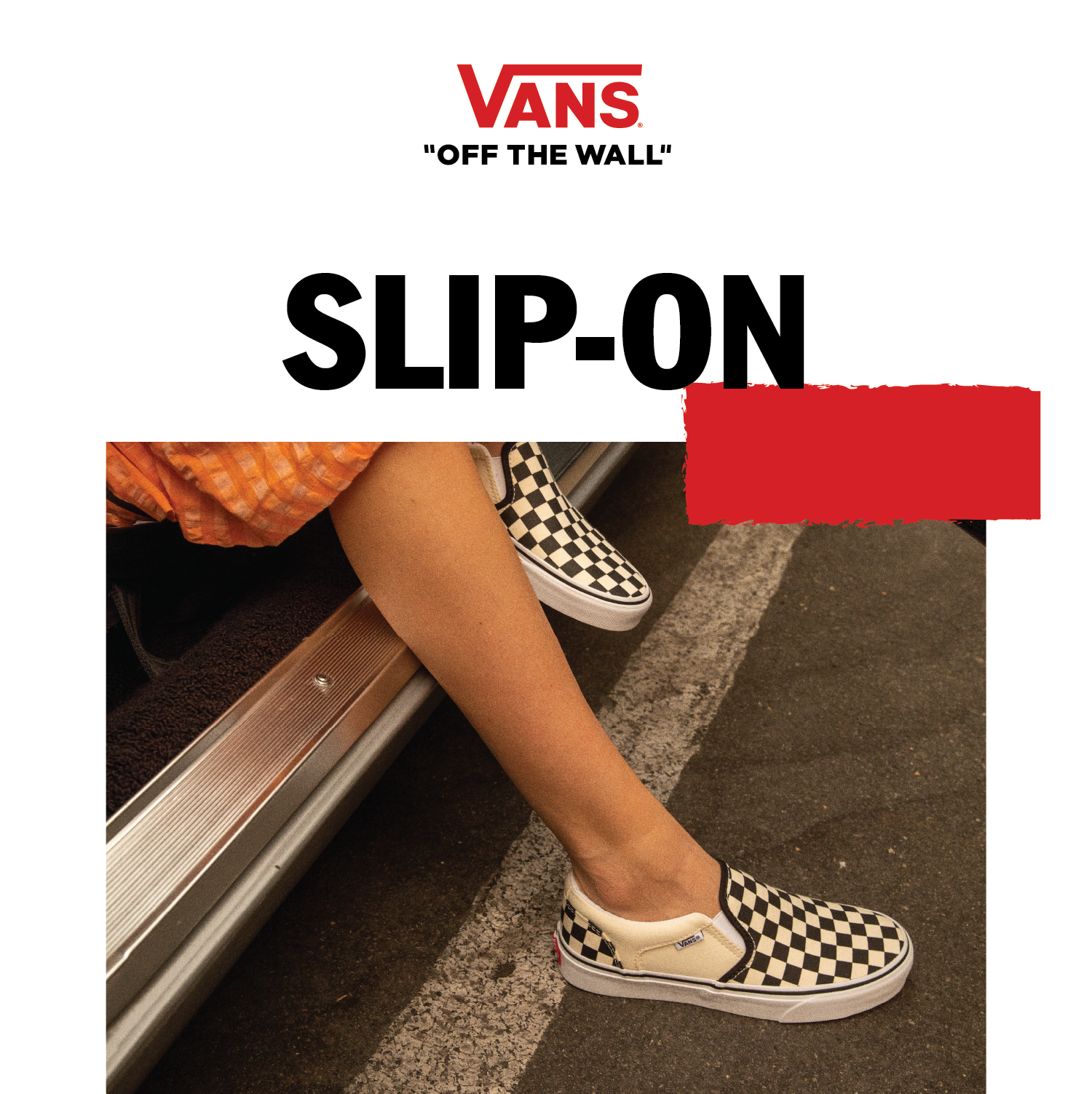 Checkerboard slip store on vans junior