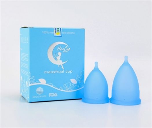 Cốc nguyệt san Hercup size A nhập khẩu chính hãng từ Mỹ tặng dung dịch vệ sinh + 1 vỉ  tiệt trùng + Cốc tiệt trùng