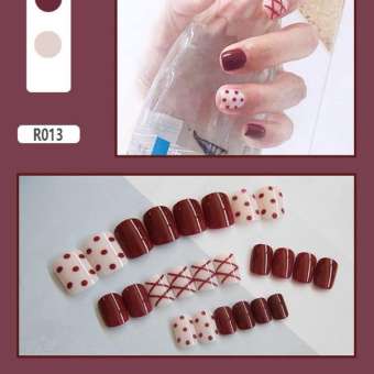 Móng tay giả có keo LCR013 Hộp Nails 24 Móng Tay Giả, Móng làm sẵn - Tự làm móng trong 5 phút tại nhà giá rẻ