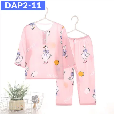 SG Seller / Quality Pyjamas Set / Kids / Children / Boys / Girls / Baby / Silk Cotton / Sleepwear / Nightwear / Pajamas / Series DAP (12)