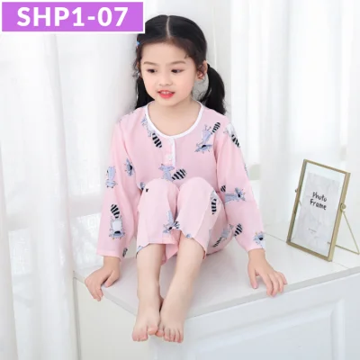 SG Seller / Silk Cotton Pyjamas Set / Boys and Girls / Kids / Children / Baby / Sleepwear / Nightwear / Pajamas / Series SHP (13)