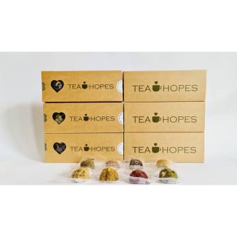 Trà viên hoa thảo mộc Atiso đỏ - 105g hộp 8 viên nén