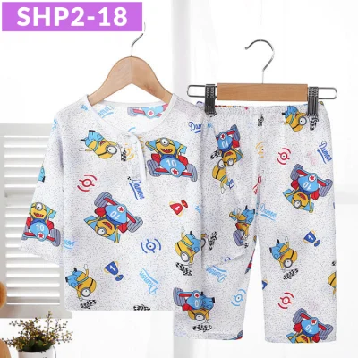 SG Seller / Silk Cotton Pyjamas Set / Boys and Girls / Kids / Children / Baby / Sleepwear / Nightwear / Pajamas / Series SHP (12)