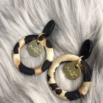 饰品 Bông tai họa tiết tròn